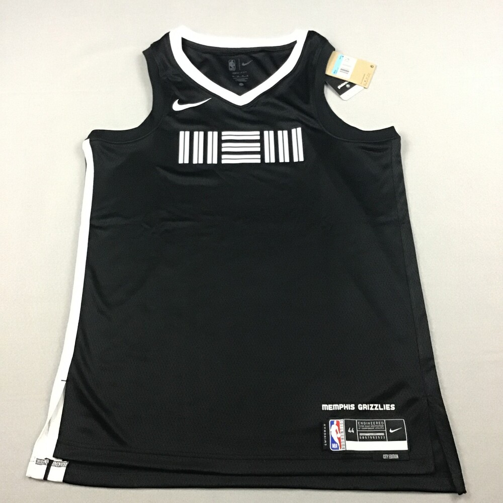 Memphis Grizzlies Jersey Men Medium Black City Edition Swingman Nike DX8537-010